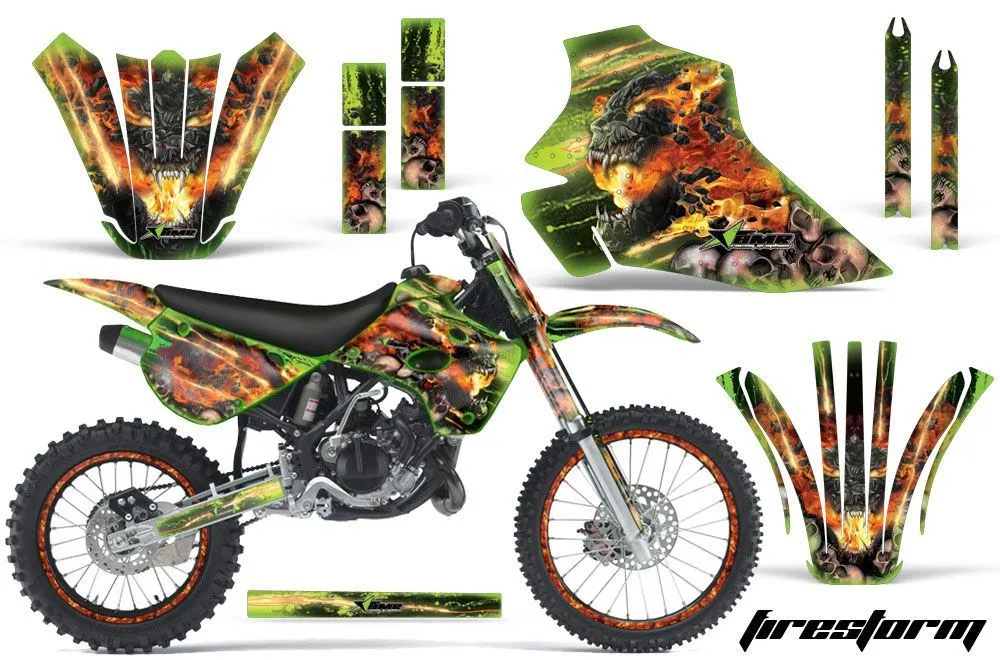 Kawasaki KX100 Dirt Bike Custom Graphic Kit - 1995-1997