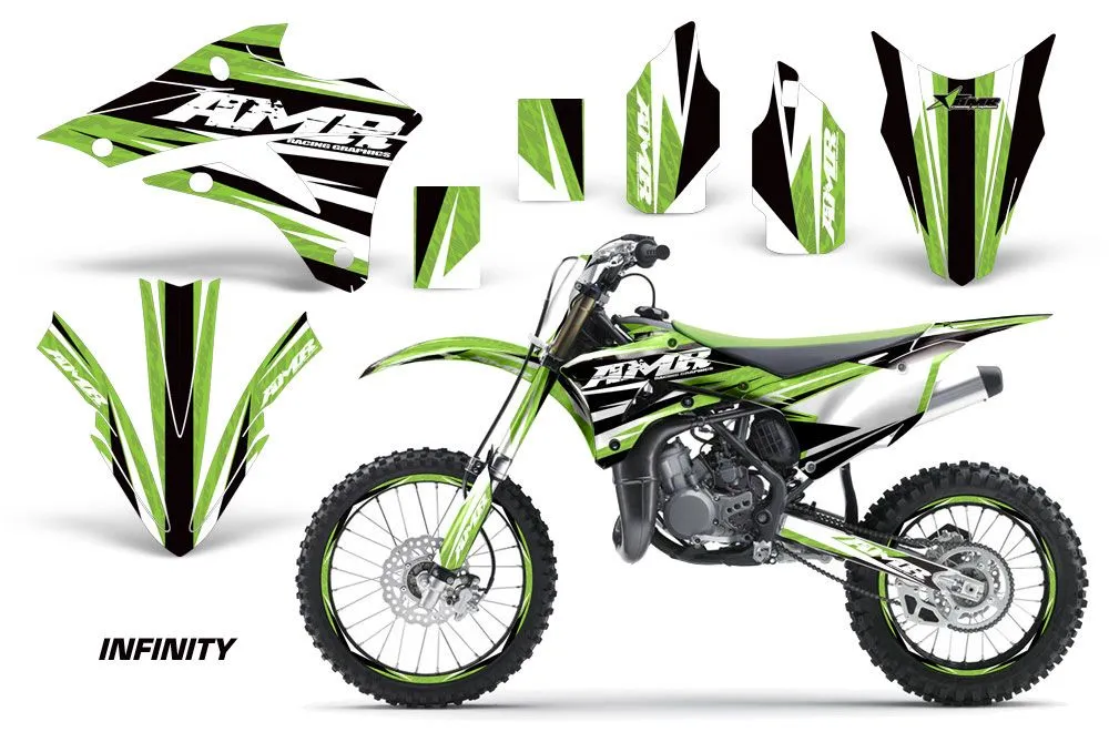 Kawasaki KX100 Dirt Bike Graphic Kit - 2014-2021 Infinity Green