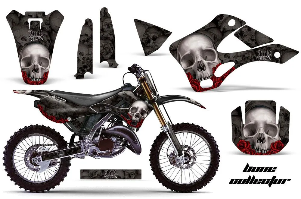 Kawasaki KX125 Dirt Bike Graphic Kit - 1999-2002 Reaper Black