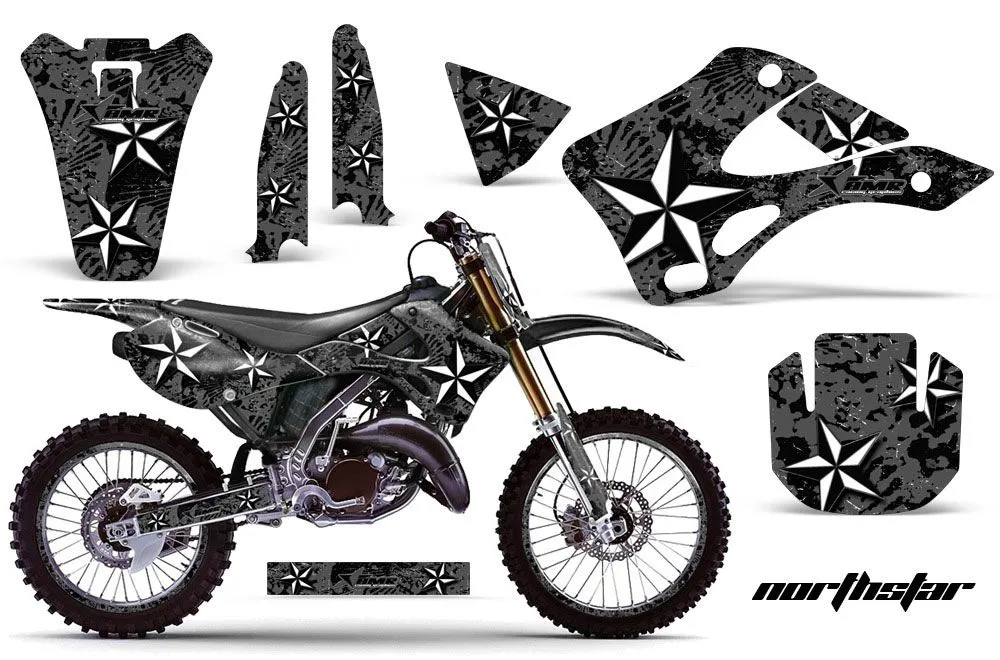 Kawasaki KX250 Dirt Bike Graphic Kit - 1999-2002 NorthStar Black