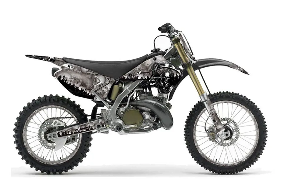 Kawasaki KX250 Dirt Bike Graphic Kit - 2003-2016 Reaper Grey