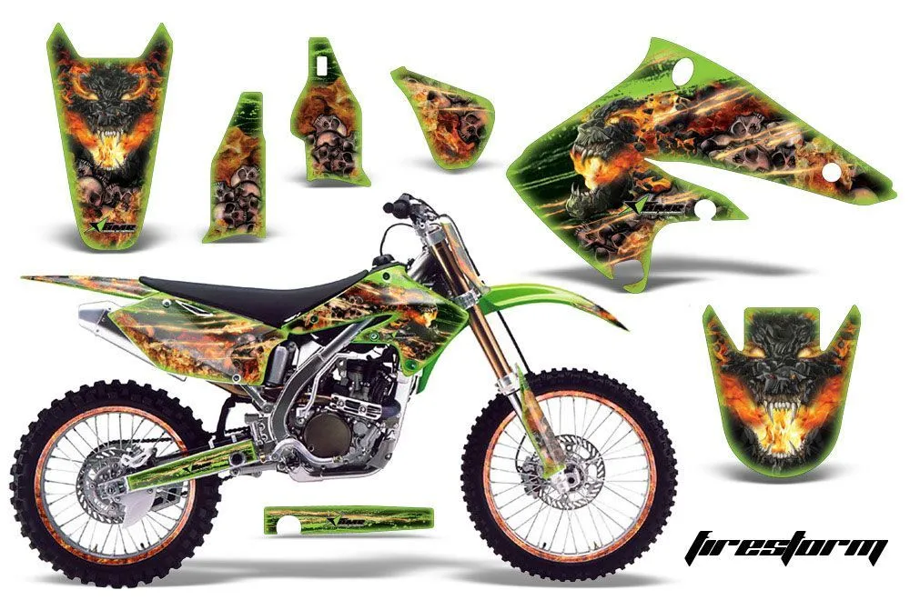 Kawasaki KX250F Dirt Bike Custom Graphic Kit - 2004-2005