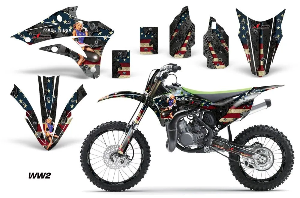 Kawasaki KX85 Dirt Bike Graphic Kit - 2014-2021 WW2