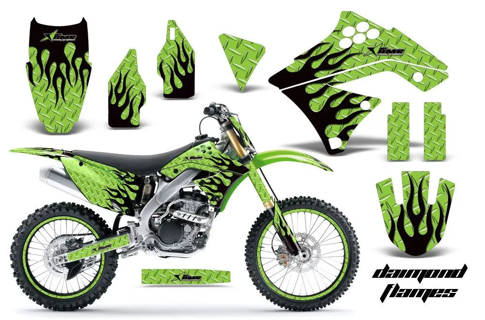 Kawasaki KXF250 Dirt Bike Custom Graphic Kit - 2009-2012