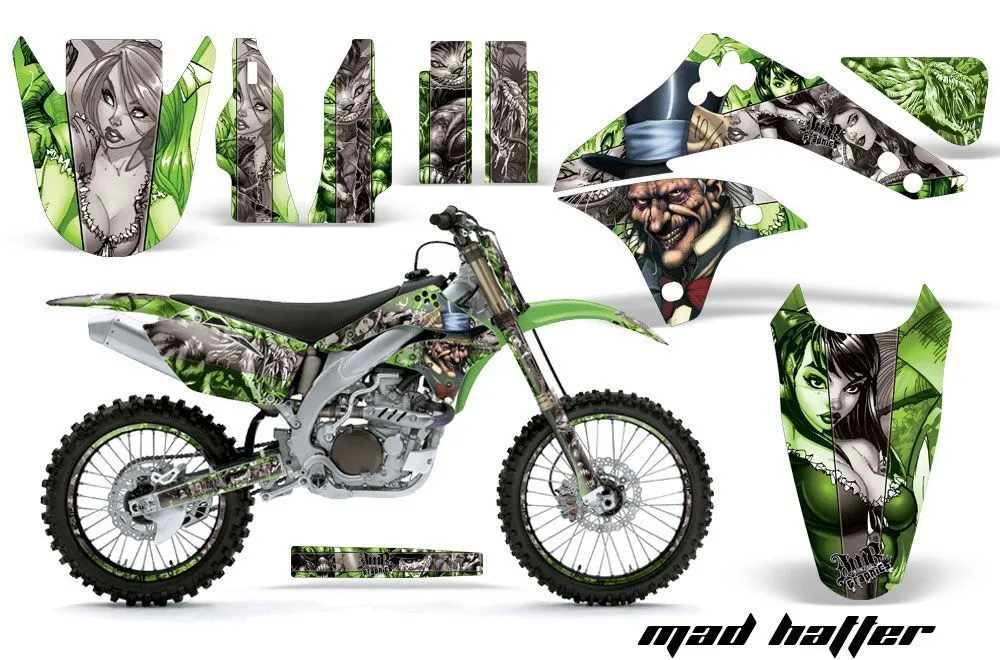 Kawasaki KXF450 Dirt Bike Custom Graphic Kit - 2006-2008