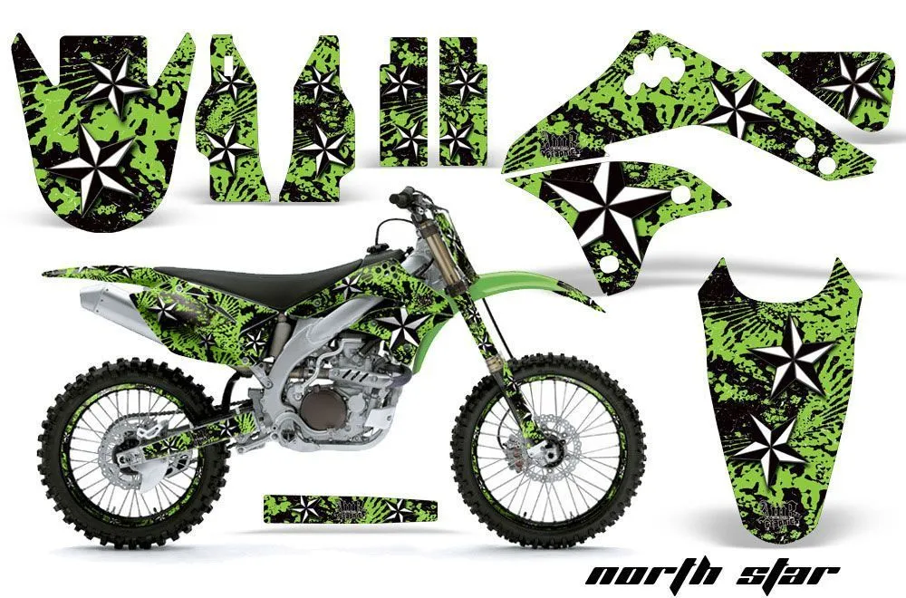 Kawasaki KXF450 Dirt Bike Custom Graphic Kit - 2006-2008