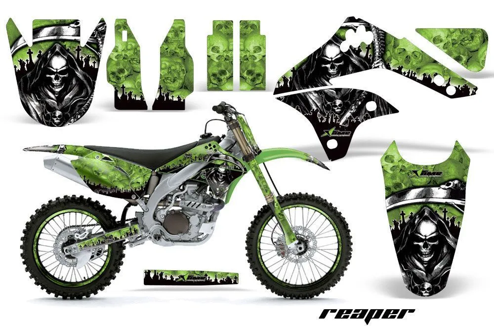 Kawasaki KXF450 Dirt Bike Custom Graphic Kit - 2006-2008