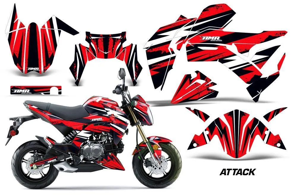 Kawasaki Z125 Pro Dirt Bike Custom Graphic Kit - 2017-2024