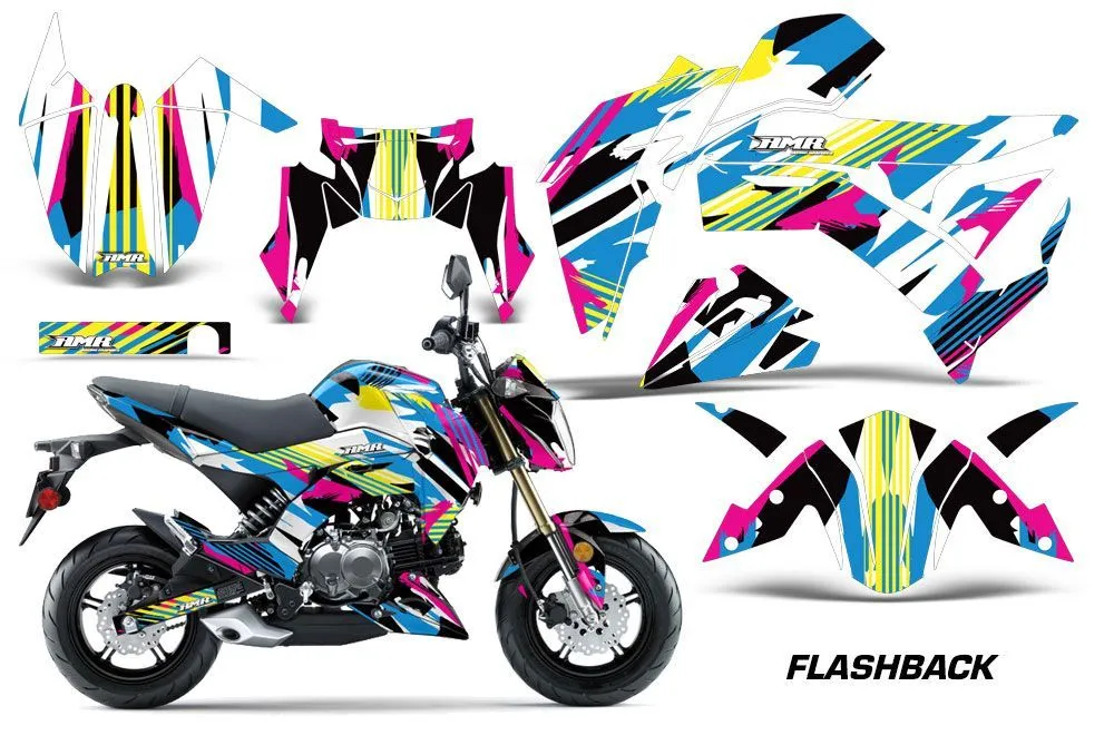 Kawasaki Z125 Pro Dirt Bike Custom Graphic Kit - 2017-2024