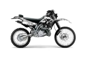Kawasaki KDX220 Dirt Bike Graphic Kit - 1997-2005 Reaper White
