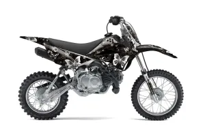 Kawasaki KLX110 Dirt Bike Graphic Kit - 2010-2025 Butterfly Black