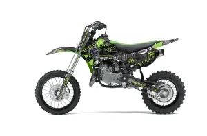Kawasaki KX65 Dirt Bike Graphic Kit - 2002-2018 Toxicity Green