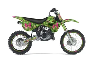 Kawasaki KX80 Dirt Bike Graphic Kit - 1995-1997 Butterfly Green