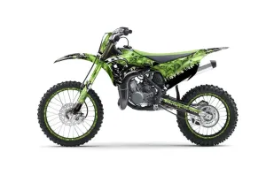 Kawasaki KX85 Dirt Bike Graphic Kit - 2014-2021 Reaper Green