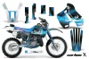 Kawasaki KDX200 Dirt Bike Graphic Kit - 1989-1994 Carbon X Blue