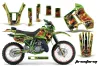 Kawasaki KDX200 Dirt Bike Graphic Kit - 1989-1994 Firestorm Green