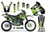 Kawasaki KDX200 Dirt Bike Graphic Kit - 1989-1994 Tribal Flames Green