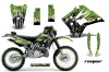 Kawasaki KDX200 Dirt Bike Graphic Kit - 1995-2006 Reaper Green