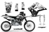 Kawasaki KDX220 Dirt Bike Graphic Kit - 1997-2005 Reaper White