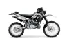 Kawasaki KDX220 Dirt Bike Graphic Kit - 1997-2005 Reaper White