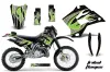 Kawasaki KDX220 Dirt Bike Graphic Kit - 1997-2005 Tribal Flames Green