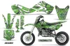 Kawasaki KLX110 Dirt Bike Graphic Kit - 2002-2009 Deaden Green