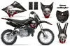 Kawasaki KLX110 Dirt Bike Graphic Kit - 2010-2025 Bone Collector Black