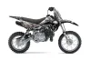 Kawasaki KLX110 Dirt Bike Graphic Kit - 2010-2025 Checkered Skulls Black