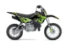 Kawasaki KLX110 Dirt Bike Graphic Kit - 2010-2025 Diamond Flames Green