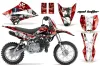 Kawasaki KLX110 Dirt Bike Graphic Kit - 2010-2025 Mad Hatter Red