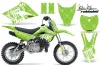 Kawasaki KLX110 Dirt Bike Graphic Kit - 2010-2025 Silver Star - Reloaded Green