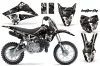 Kawasaki KLX110L Dirt Bike Graphic Kit - 2010-2025 Butterfly Black