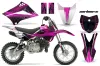 Kawasaki KLX110L Dirt Bike Graphic Kit - 2010-2025 Carbon X Pink