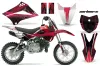 Kawasaki KLX110L Dirt Bike Graphic Kit - 2010-2025 Carbon X Red