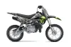 Kawasaki KLX110L Dirt Bike Graphic Kit - 2010-2025 Checkered Skulls Green