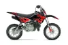 Kawasaki KLX110L Dirt Bike Graphic Kit - 2010-2025 Diamond Flames Red