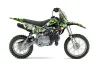 Kawasaki KLX110L Dirt Bike Graphic Kit - 2010-2025 Mad Hatter Green