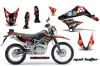 Kawasaki KLX125 D Tracker Dirt Bike Graphic Kit - 2010-2016 Mad Hatter Red
