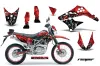 Kawasaki KLX125 D Tracker Dirt Bike Graphic Kit - 2010-2016 Reaper Red