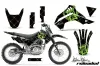 Kawasaki KLX140 Dirt Bike Graphic Kit - 2008-2019 Silver Star - Reloaded Green
