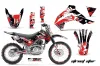 Kawasaki KLX140 Dirt Bike Graphic Kit - 2008-2019 Street Star Red