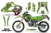 Kawasaki KLX250 Dirt Bike Graphic Kit - 1998-2003 Bone Collector Green