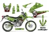 Kawasaki KLX250 Enduro Dirt Bike Graphic Kit - 2008-2018 Bone Collector Green