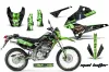 Kawasaki KLX250 Enduro Dirt Bike Graphic Kit - 2008-2018 Mad Hatter Black