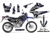 Kawasaki KLX250 Enduro Dirt Bike Graphic Kit - 2008-2018 Silver Star - Silverhaze Blue
