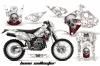 Kawasaki KLX400 Dirt Bike Graphic Kit - 2000-2016 Bone Collector White