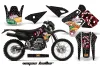 Kawasaki KLX400 Dirt Bike Graphic Kit - 2000-2016 Vegas Baller Black
