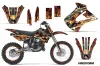 Kawasaki KX100 Dirt Bike Graphic Kit - 2001-2013 Firestorm Black