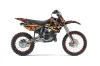 Kawasaki KX100 Dirt Bike Graphic Kit - 2001-2013 Firestorm Black