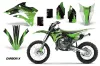 Kawasaki KX100 Dirt Bike Graphic Kit - 2014-2021 Carbon X Green